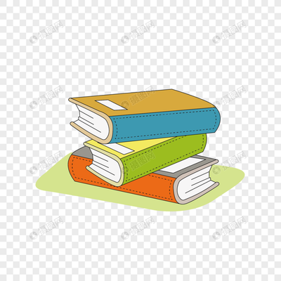 手繪書本元素素材png格式_設計素材免費下載_VRF高清圖片401199226