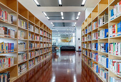 圖書館大場景虛化